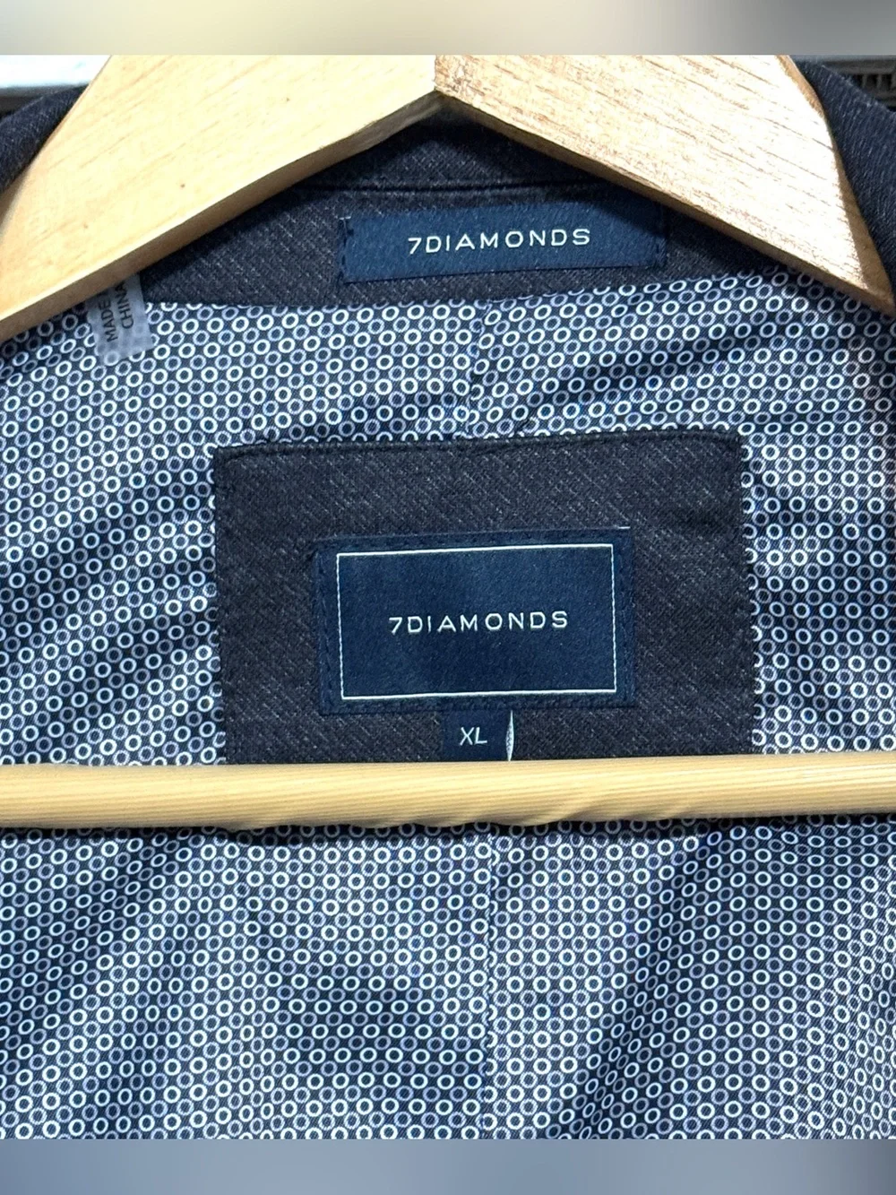 7Diamonds Mendocino Blazer Men’s XL Charcoal Gray Stretch Sport Coat Jacket